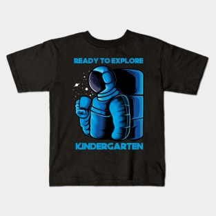 Ready To Explore Kindergarten -Astrocoffee Kids T-Shirt